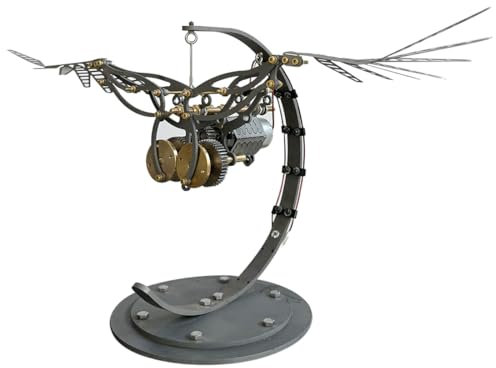 BAUBAUPLAY Metall 3D Modell, 3D Metall Puzzle Fliegender Vogel Kit Modellbausatz Erwachsene, 3D Puzzle Laserschnitt Vogel Metallbausatz 3D Konstruktions Spielzeug Metall Puzzle