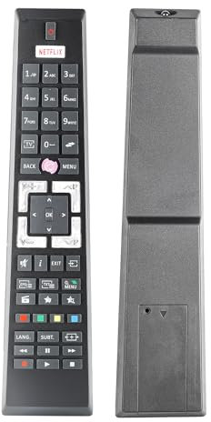 Mando a distancia compatible con Gogen/Edenwood/Telefunken/Continental Edison/DIGIQUEST/QILIVE/Haier TV XD43SF3VSAT LDH32V180S ED2400HD Botón Netflix RCA4995 RC4995
