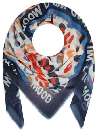Majea - Dreieckstuch Damen-Halstuch, Schal Scarf Stola Quadratischer Schal Damen (880070) (blau 2)