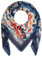 Majea - Dreieckstuch Damen-Halstuch, Schal Scarf Stola Quadratischer Schal Damen (880070) (blau 2)