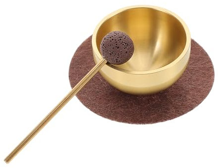 1 Set Mini-Klangschale für Meditation, handgefertigte Klangschale mit Schlägel, für Yoga, Chakra-Balancing und Klangtherapie, für Anfänger und Profis, kompaktes Design