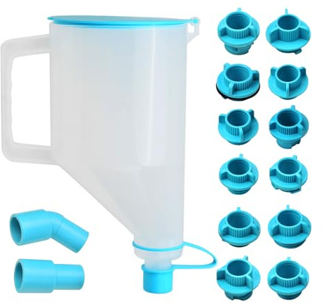 Zoomtools Set di 15 imbuti per olio | Set di imbuti per olio motore a prova di perdite per auto con 14 adattatori per un facile riempimento, funzionamento con una sola mano