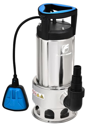 FLUENTPOWER 1HP Dirty Water Sump Pump, 4000 GPH