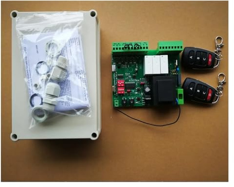 Equipo eléctrico del abridor de puerta, Operador de Motor abridor puerta garaje, placa circuito NC, controlador tarjeta electrónica for automático, 220VAC(Kit 2)