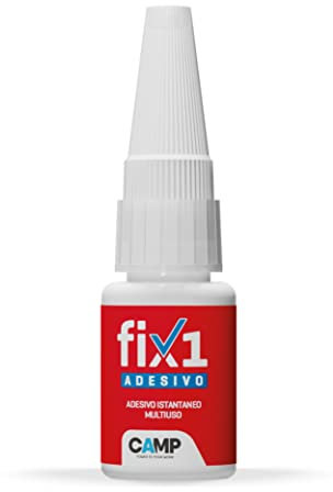 Camp FIX1, Adesivo universale cianoacrilato istantaneo, trasparente, non secca, tappo con spillo anti-otturazione, 10 gr