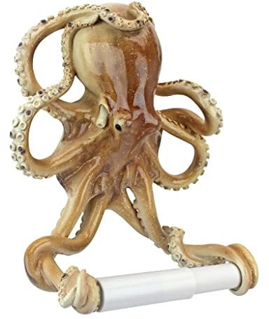 Toilettenpapierhalter - Tentacles Octopus Strand Badezimmer Dekor - Toilettenpapier-Rolle - Badezimmer-Wand-Dekor