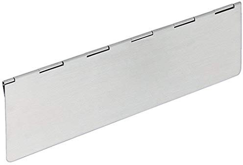 Briefklappe Edelstahl Postschlitz Innenklappe Tür Briefeinwurf-Klappe für Haustüren & Wohnungseingangstüren | 329 x 80 mm | Türklappe für Holztüren | 1 Stück - Brief-Einwurf ohne Befestigungsmaterial