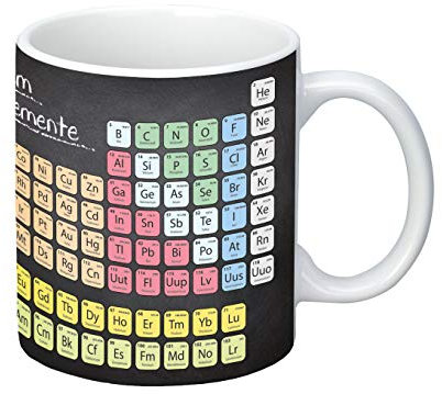 infinite by GEDA LABELS (INFKH) 12160 Periodensystem Tasse, Porzellantasse, Kaffeetasse, Kindertasse, Mehrfarbig