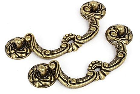 Aexit Armadio a cassettiera porta metallo tiranti maniglie bronzo tono 124mm lunghezza 2pz ID: 426160