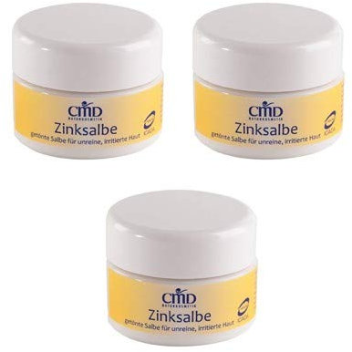 CMD Teebaumöl Zinksalbe 15 ml Paste gegen unreine Haut Problemhaut Akne (3 Stück)