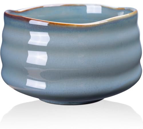 Goodwei Ciotola Matcha - Tazza di Cerimonia Tè Giapponese (Menouseki, Ciotola)