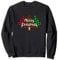Merry Christmas trees in plaid leopard tartan print cute Sweatshirt