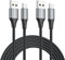 HOTNOW Cavo Micro USB 1m 2 Pezzi, 100cm Sincronizzazione Dati Android e Cavo Intrecciato a Ricarica Rapida per Samsung Galaxy S6 S7, Tablet