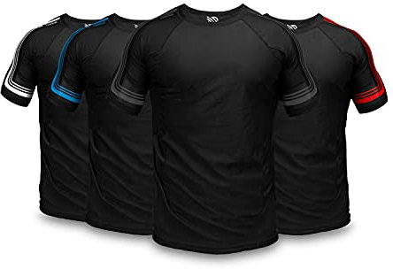 Sanabul Core Kurzarm-Kompressionstraining Rash Guard für MMA BJJ Wrestling - mehrfarbig - X-Large