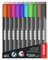 Kores - K-Marker P1: Bunte Permanent Marker Stifte, Dünne Faserspitze mit wasserfester und nahezu geruchsfreier Tinte, für alle Oberflächen, Packung von 10 sortierten Farben