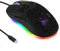 Souris USB C légère de type C jusqu'à 7200 DPI, souris filaire en nid d'abeille pour MacBook Pro, Chromebook et autres appareils USB de type C (Noir)