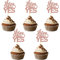 Sumerk Cupcake-Topper mit Aufschrift She Said YES, Roségold, Glitzer, für Hochzeit/Brautparty, Cupcake-Picks, Party-Dekoration, 24 Stück
