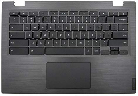 Rinbers Laptop Palmrest Upper Case Top Cover with US Non-Backlit Keyboard Touchpad Assembly Replacement C Cover for Lenovo Chromebook 14 S345-14AST 81WX 14e 81MH 5CB0S95246