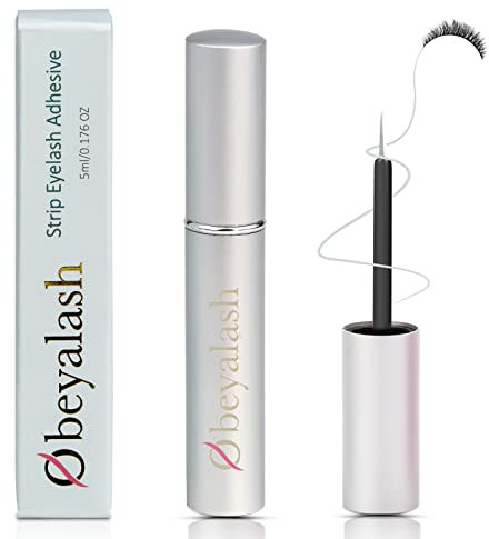 Colla Ciglia Finte, Colla Per Ciglia Finte, Ciglia Finte Colla, Colla Ciglia Finte Waterproof, Colla Per Ciglia Finte Professionali 5ml by Obeyalash (Lash Glue-White)