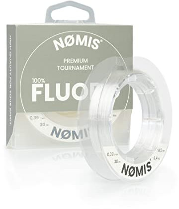NØMIS Fluorocarbon Vorfachschnur | Ø 0,18-1,00 mm | 100% Fluorocarbon Angelschnur | Hohe Tragkraft | Perfekt als Fluorocarbon Vorfach für Barsch, Zander, Hecht oder Forelle