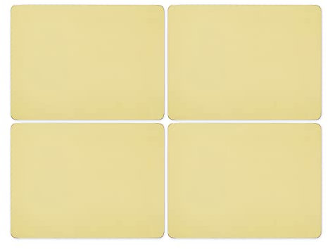Portmeirion Home & Gifts Sunny Placemats Set of 4, Yellow, 30.5cm x 23cm / 12 x 9