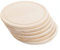 HolzFee Frühstücksbrettchen rund 25 cm Holz | 6 Stück Schneidbrettchen Set aus Buche