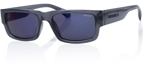 Superdry SDS 5005 Unisex Sunglasses 108 Grey Crystal/Smoke Witht Blue Flash Mirror