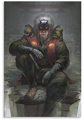 Jiraiya Sage Mode Anime Poster Dekorative Malerei Leinwand Wandkunst Wohnzimmer Poster Schlafzimmer Malerei, Leinwand Kunst Poster Und Wandkunst Bilddruck Moderne Familienzimmer Dekor 12x18inch(30x45c