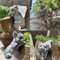Gartenfigur Gartendrache,Drache Figur Gartenfigur Harz,Fantasy Figur Deko Drache Garten,Süsser Gartendrache Liebespaar,Gartendeko Drache Harz,Ornamente Für Terrasse,Vorgarten (4 Stück Kleiner Drache)
