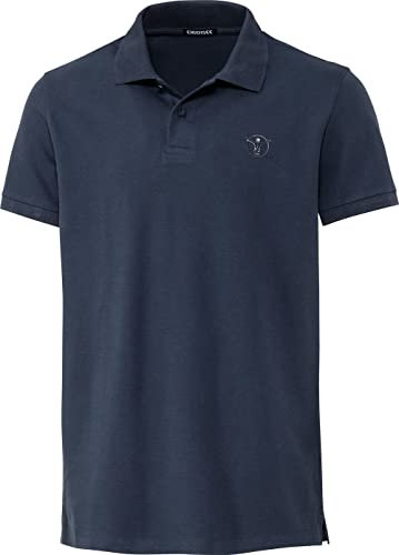 Chiemsee Herren Poloshirt, 100% Baumwolle, bequemes Poloshirt/T-Shirt mit lässigem Kragen, leichte Herrenoberbekleidung, atmungsaktiv & luftdurchlässig, Marine, Gr. XXL