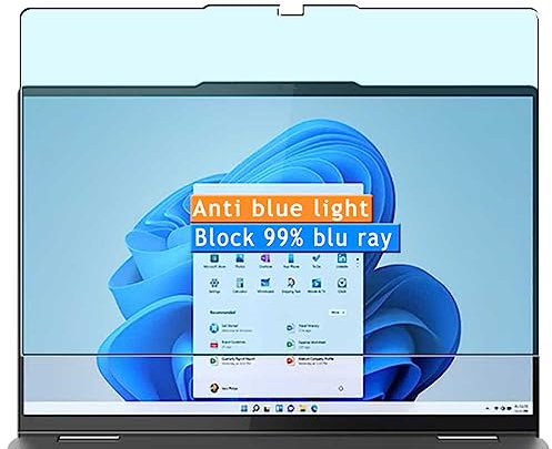 Vaxson 2 Stück Anti Blaulicht Schutzfolie kompatibel mit Lenovo Yoga 7i Gen 8 16 Laptop Bluelight folie folien Displayschutzfolie （ nicht Panzer Schutz Glas folie SchutzGlas nicht PanzerGlas ）