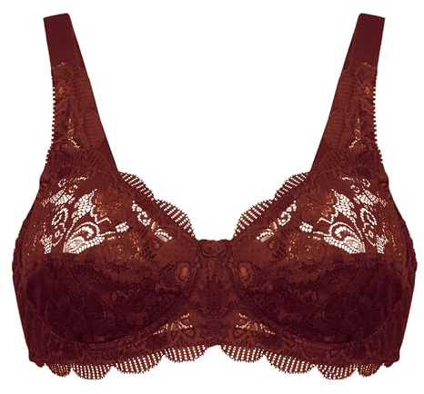 SUSA BH Damen ohne Bügel Latina, Damen-BHs mit genähten Cups & längenverstellbarem Träger, Idealer Halt,Häkchenverschluss