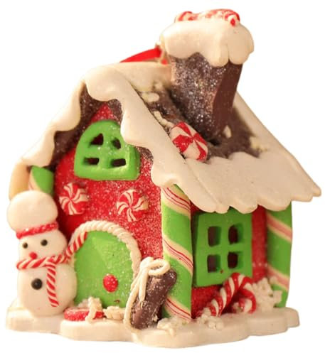 BSNRDX Weihnachtsbaum Anhänger Weihnachtshaus, Weihnachtsanhänger Lebkuchenhaus Dekohänger, Weihnachtsdorf, Christbaumanhänger Christbaumschmuck für Weihnachtsbaum Tür Wand Deko