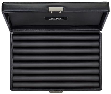SACHER Ringetui black exclusive/schwarz (Leder)