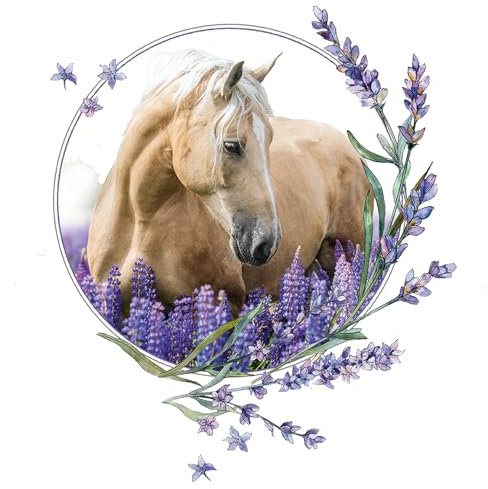 ROTH Bügelbild, gestickt, Pferd