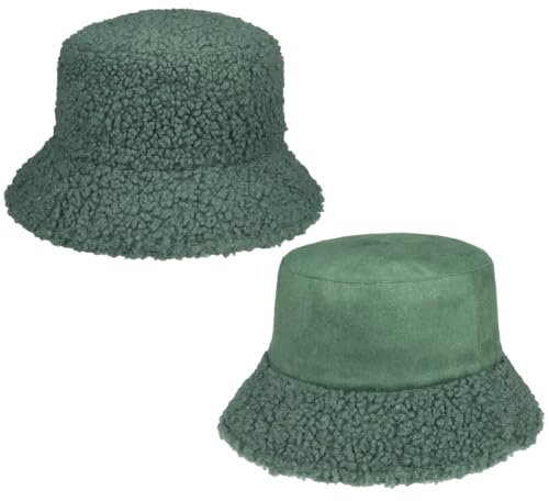 Seeberger Teddyfell Wendemütze Damen Grün One Size, Grün , 7 1/8 / 7 3/8