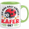 Käfer-Liebhaber Tasse Geschenk Ich Mag Halt Einfach Käfer Ok Geschenkidee Marienkäfer Geburtstag Kaffee-Becher (Grün)