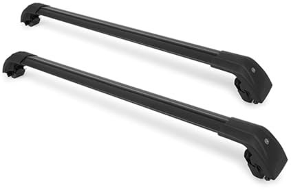 JUNYEW Dachgepäckträger Dachträger für Audi Q7 5 4L SUV 2006-2011-2014 -Aluminium (2 Stücke) Integrierte Dachreling Tragkraft 75 Kg Vormontiert Inklusive Schloss,P