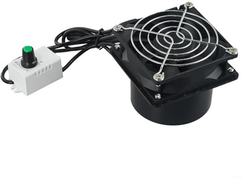 ReachMall USB-Ventilator, Rauchabsorber, Abluftventilator, Rohrkanal, Abluftventilator, mit leistungsstarker Absaugung und Kunststoffkanalrohr, für Küche, Bad oder Werkstatt (nur Ventilator)