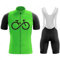 ARBOEE Radtrikot Set Herren Kleidung Radsport Sommer Outfit + 9D Gelpolster Shorts Gepolstert MTB Radanzug Atmungsaktiv (Grün - 1, S), Grün 1, S