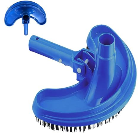 Testine per aspirapolvere per piscina, kit di pulizia per piscine interrate, testa di pulizia con setole girevoli in nylon | Spazzola per pulizia piscina per piscine interrate
