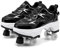 Roller Skate Shoes with Wheels, Skateboard Shoes with Detachable Rubber Stops, Adjustable Inline Skates, for Women Girls Boys,43