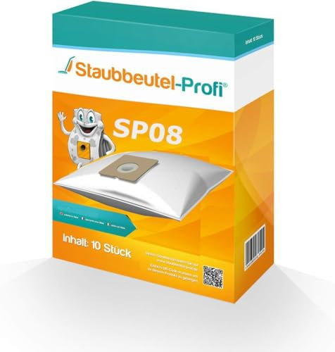 10 Staubsaugerbeutel SP08 kompatibel zu Swirl Y298 Y98 Wolf 1810 von Staubbeutel-Profi®