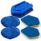Bathroom Tile Cleaner Shower Cleaning Brush, Multi-Section Long Handled Scrubbing Brush (Replacement Heads)