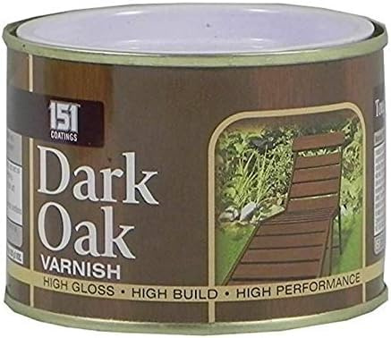 GSV Essentials 151 Coatings Dark Oak Varnish Paint, Non Drip Wooden Varnish Paint, Quick Drying All Purpose Brown Gloss Paint, for Both Indoor and Outdoor Use,180ml