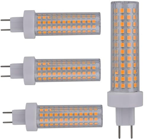 HuZhouChen G8.5 LED-Glühbirne 10W 1500LM AC 90-265V G8.5-Glühbirne nicht dimmbar 4 St.(Warm white)