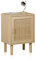 duehome | Mesita de Noche 1 cajón, Mesilla de Noche, Modelo Made, Acabado en Pino Rattan Medidas: 40 cm (Largo) x 30 cm (Fondo) x 58 cm (Alto)