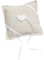 Miss Lovely Ringkissen Hochzeit & Standesamt mit Herz & Spitze Traukissen für Ehe-Ringe in Leinen-Optik mit Satin-Schleife Hochzeitsdekoration Accessoires & Zubehör (Herz Natur & Creme)