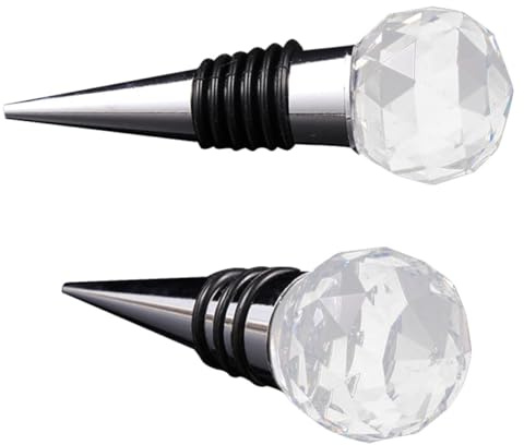 VICASKY 2pezzi Tappo in Metallo Per Vino Tappo Per Bottiglia Di Vino Tappi Per Bottiglie Per Bottiglia Per