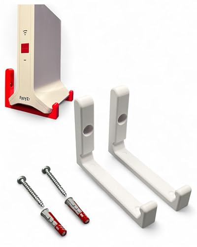 PLEXONE Wall Mount for AVM Fritz! Repeater 3000 AX Wall Mounting Includes Mounting Material (White)